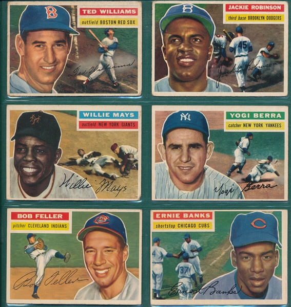 1956 Topps Baseball Near Set (335/340) Plus (2) Checklists