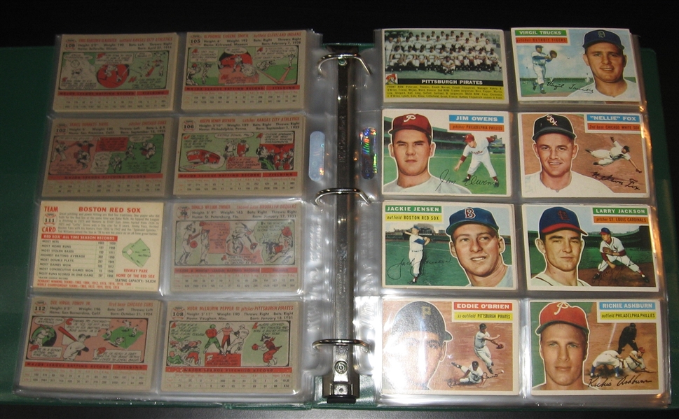 1956 Topps Baseball Near Set (335/340) Plus (2) Checklists
