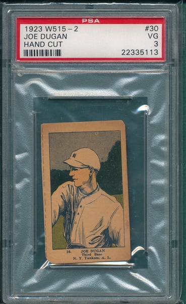 1923 W515-2 #30 Joe Dugan PSA 3