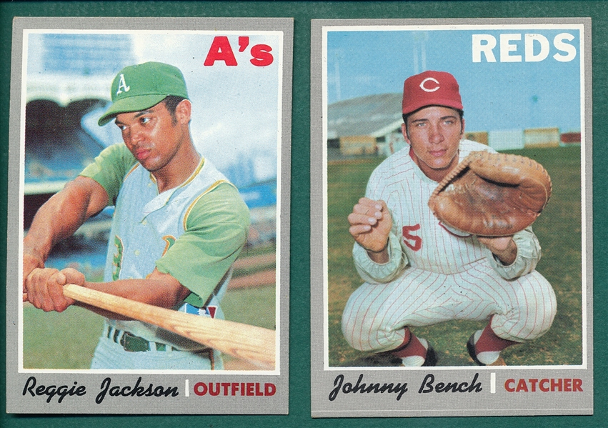1970 Topps #140 R. Jackson & #660 Bench, Lot of (2)