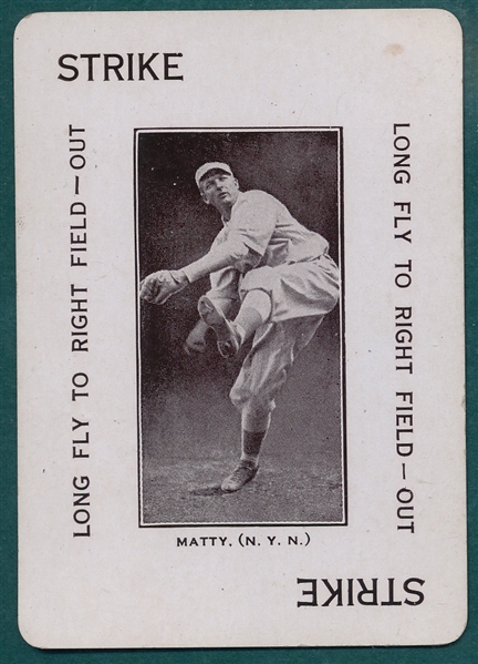 1914 WG4 Christy Mathewson, Polo Grounds 