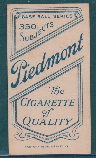 1909-1911 T206 Chief Bender, Portrait, Piedmont Cigarettes