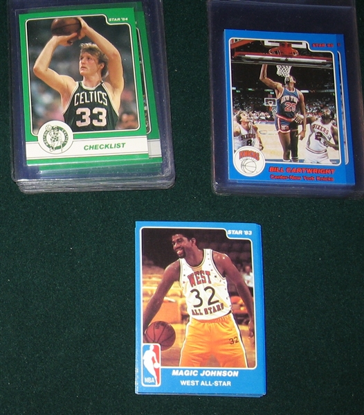 1983-85 Star All Star, Knicks & Bird, Lot of (3) Sets
