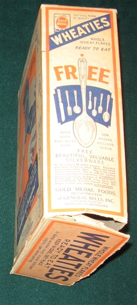 1936 Wheaties Complete Box W/ Curt Davis