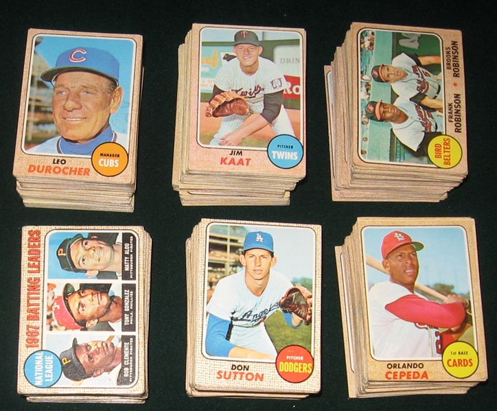 1968 Topps Baseball Complete Set (598) W/ Nolan Ryan, PSA, Rookie