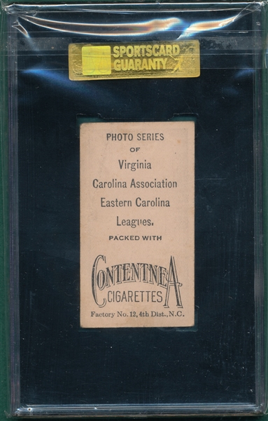 1910 T209 Gunderson Contentnea Cigarettes SGC 20 *Photo Series* 
