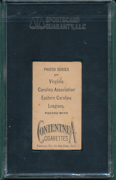 1910 T209 Brent Contentnea Cigarettes SGC 20 *Photo Series* 