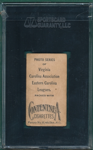 1910 T209 Abercrombie Contentnea Cigarettes SGC 20 *Photo Series* 