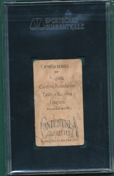 1910 T209 Miller Contentnea Cigarettes SGC 1 *Photo Series* 