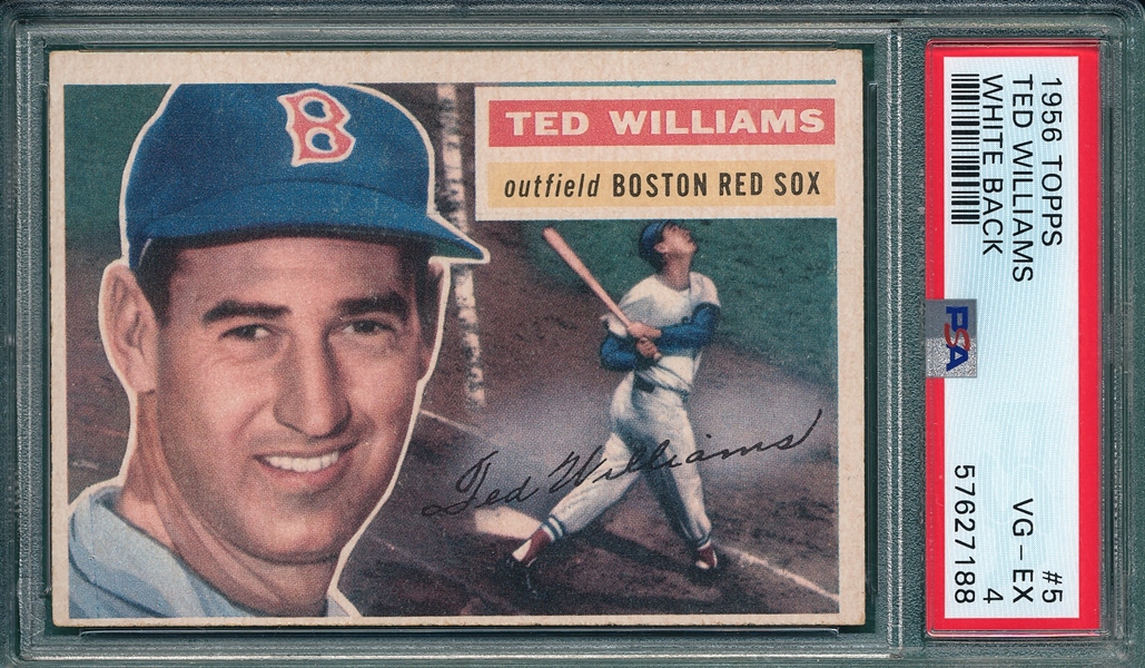 1956 Topps #5 Ted Williams PSA 4