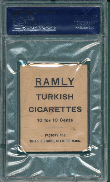 1909 T204 Charlie Smith Ramly Cigarettes PSA 4