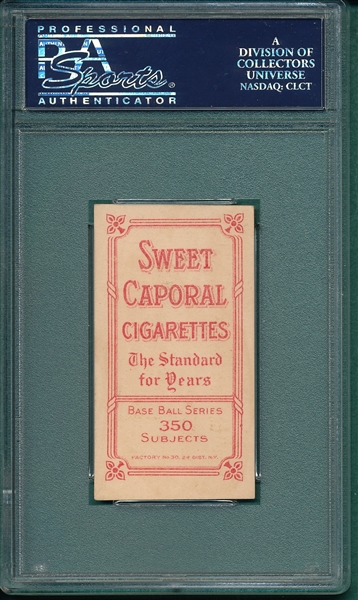 1909-1911 T206 McBride Sweet Caporal Cigarettes PSA 6