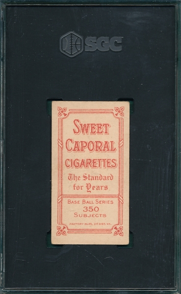 1909-1911 T206 G. Brown, Washington, Sweet Caporal Cigarettes SGC 3 *Factory 25*