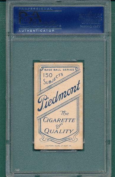 1909-1911 T206 Nap Lajoie, Portrait, Piedmont Cigarettes PSA 4