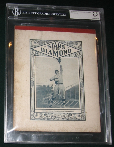 1920-24 Eddie Collins Stars of the Diamond Notebook BVG 2.5