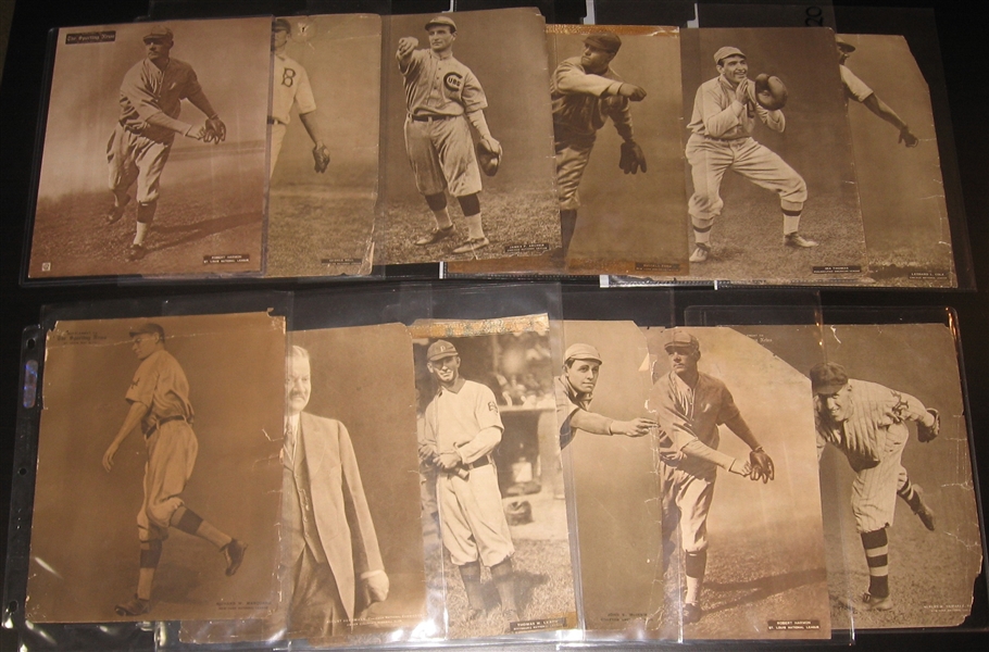 1911-1914 M101-2 Sporting News Lot of (13) W/ Marquard and Bender