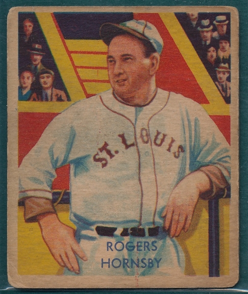 1934-36 Diamond Stars #44 Rogers Hornsby