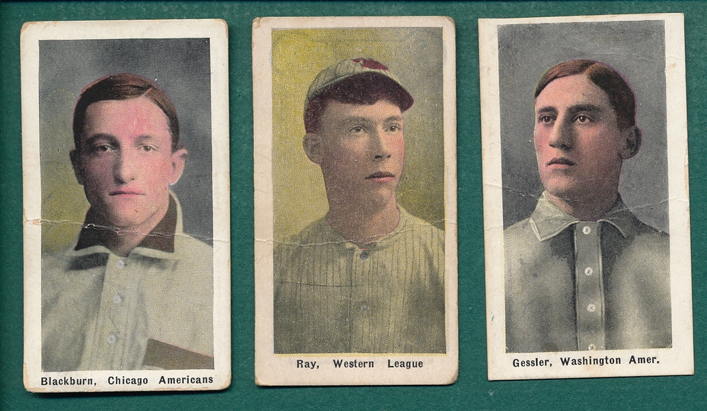 1911 M116 Ray, Gessler & Blackburn, Lot of (3)