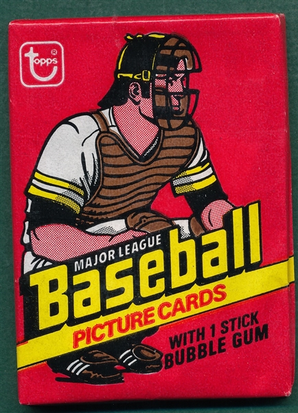 1978 Topps Baseball Unopened Wax Pack