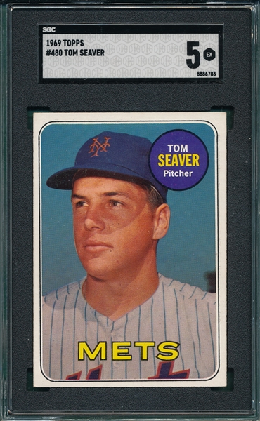 1969 Topps #480 Tom Seaver SGC 5