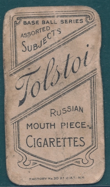 1909-1911 T206 Joss, Pitching, Tolstoi Cigarettes