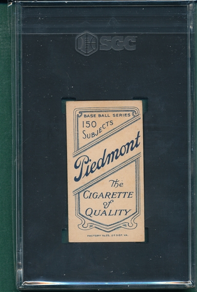 1909-1911 T206 Ganley Piedmont Cigarettes SGC 4.5