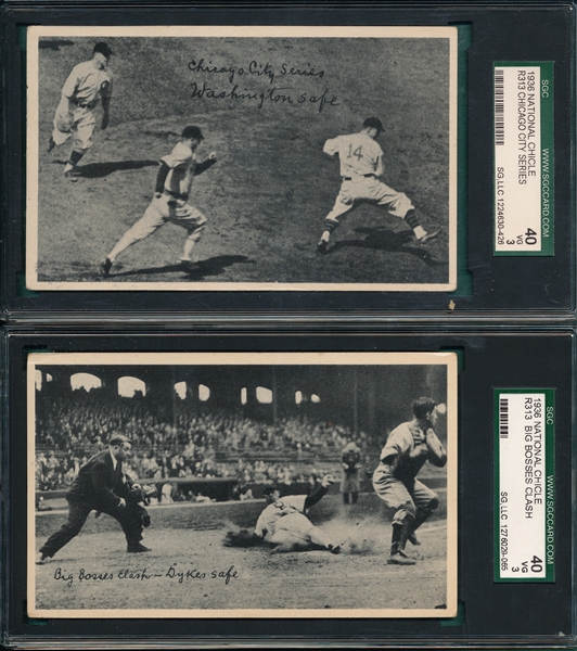 1936 R313 Lot of (3), National Chicle, SGC 40