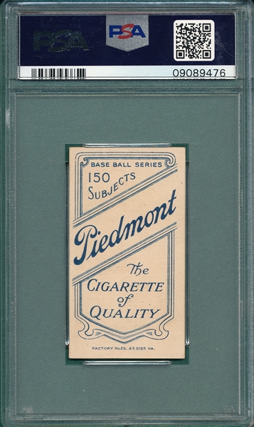 1909-1911 T206 Nap Lajoie, Throwing, Piedmont Cigarettes PSA 6