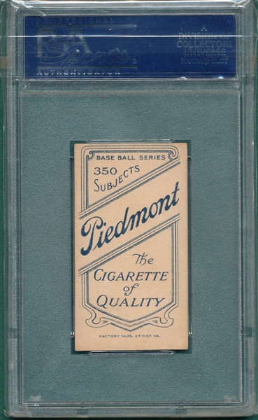 1909-1911 T206 Arellanes Piedmont Cigarettes PSA 6