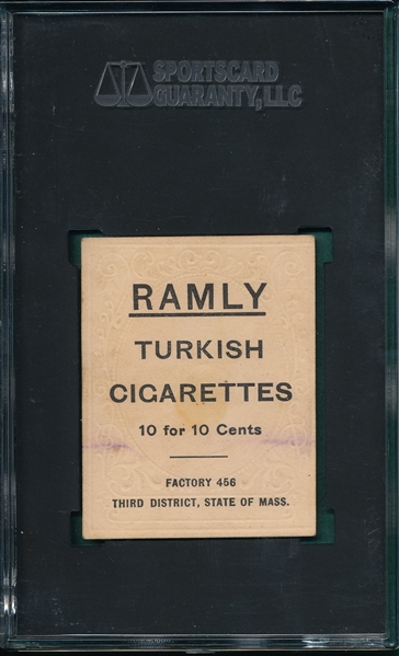 1909 T204 Ed Ruelbach Ramly Cigarettes SGC 2.5