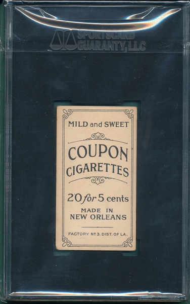 1914 T213-2 Oakes Coupon Cigarettes SGC 30 *Federal League*