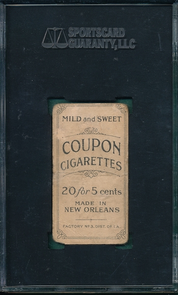 1914 T213-2 Summers Coupon Cigarettes SGC 10 *Federal League*