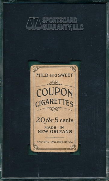 1914 T213-2 Elberfeld, Brooklyn, Coupon Cigarettes SGC 10 