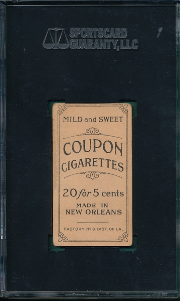 1914 T213-2 Oldring, Philadelphia Am., Coupon Cigarettes SGC 10 