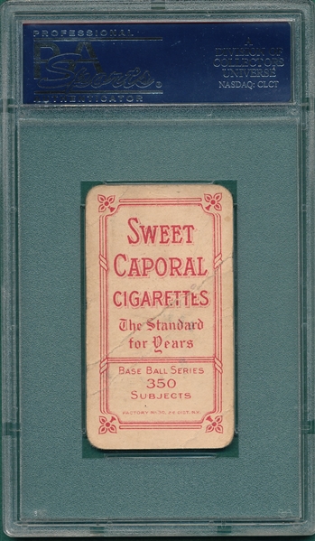 1909-1911 T206 Leifeld, Batting, Sweet Caporal Cigarettes PSA 1