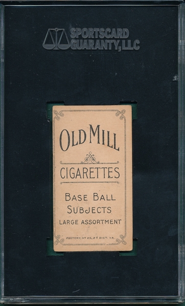 1909-1911 T206 Cree Old Mill Cigarettes SGC 40