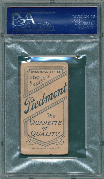 1909-1911 T206 Schreck Piedmont Cigarettes PSA 2