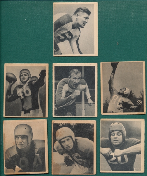 1948 Bowman Football Lot of (7) W/ #61 Alex Wojciechowicz