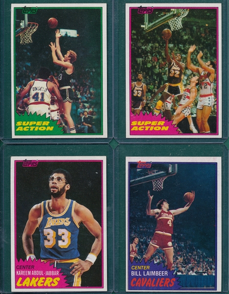 1981-82 Topps Basketball Complete Set (198)