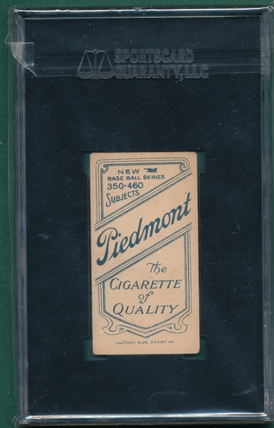 1909-1911 T206 Bridwell, Cap, Piedmont Cigarettes SGC 60