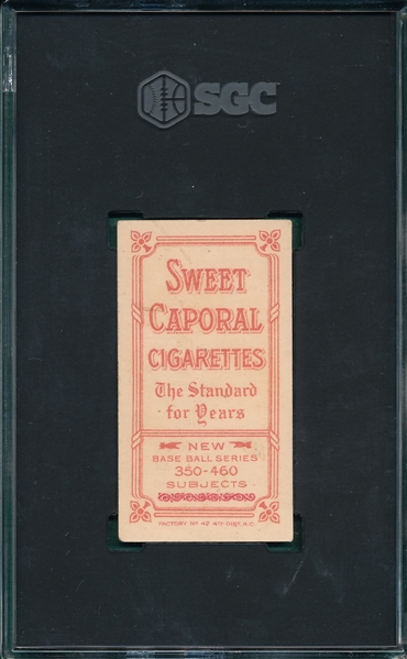 1909-1911 T206 Camnitz, Hands Above Head, Sweet Caporal Cigarettes SGC 4