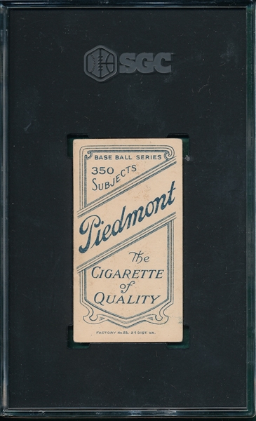1909-1911 T206 Downey, Fielding, Piedmont Cigarettes SGC 4