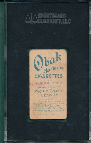 1909 T212-1 Haley Obak Cigarettes SGC 20