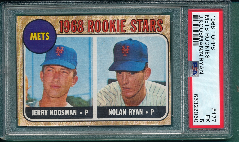 1968 Topps #177 Nolan Ryan PSA 5 *Rookie*