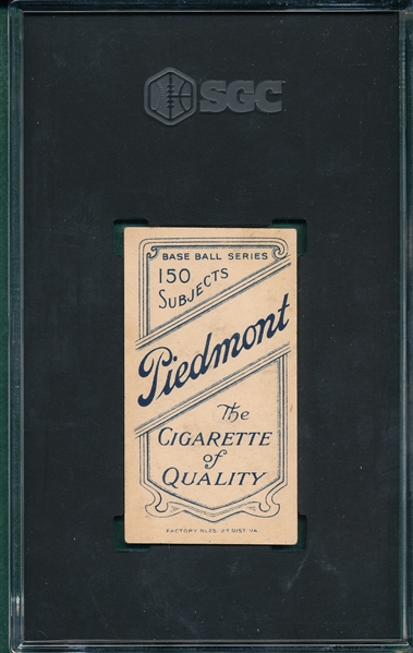 1909-1911 T206 Bradley, Portrait, Piedmont Cigarettes SGC 4