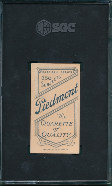 1909-1911 T206 Graham, Bill, Piedmont Cigarettes SGC 5