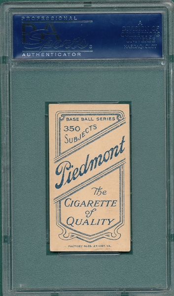 1909-1911 T206 Cravath Piedmont Cigarettes PSA 5.5