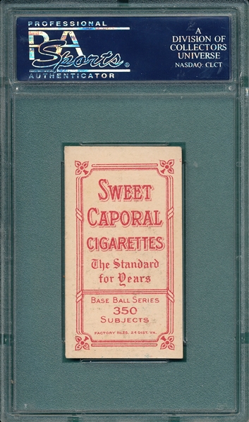 1909-1911 T206 Burns Sweet Caporal Cigarettes PSA 5 *Factory 25*