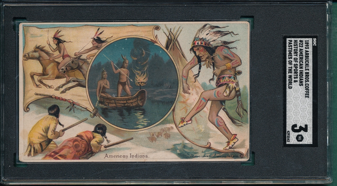 1893 Arbuckle Bros. Coffee #22 American Indians, SGC 3