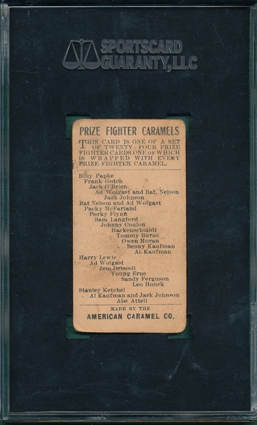 1910 E77 Porky Flynn American Caramel Co. SGC 30